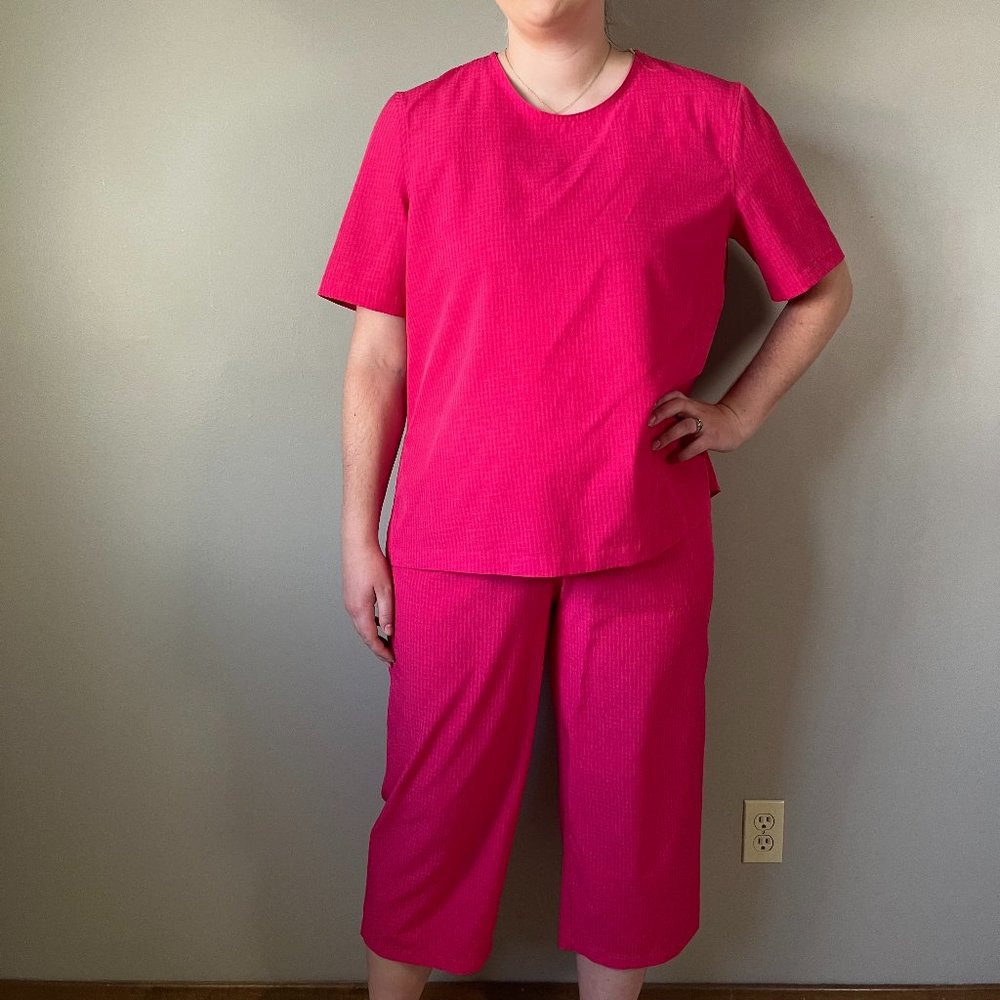 Tilley Endurables Pink Micro Plaid Set